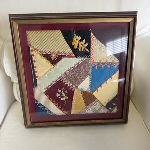 Antique Patchwork Quilt hand stitched sampler.